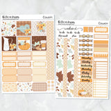 WonderFall Fall Pumpkins Planner Stickers Hobonichi Cousin