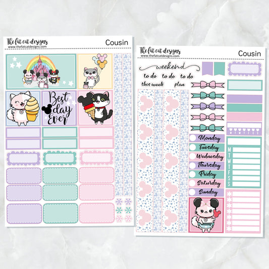 BUNDLE Flora's Magical Day Planner Stickers Hobonichi Cousin