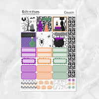 Halloween Curses Spells and Potions Planner Stickers Hobonichi Cousin