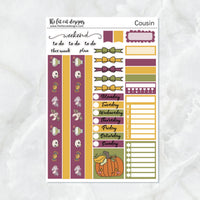 Cute Halloween Witches Planner Stickers Hobonichi Cousin