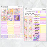 Hoppy Easter Planner Stickers for the Hobonichi Cousin