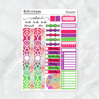 Mandala Rainbows Planner Stickers Hobonichi Cousin