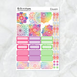 Mandala Rainbows Planner Stickers Hobonichi Cousin