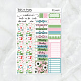 Merry and Bright Christmas Planner Stickers Hobonichi Cousin