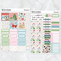 Merry and Bright Christmas Planner Stickers Hobonichi Cousin