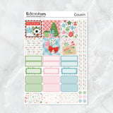 Merry and Bright Christmas Planner Stickers Hobonichi Cousin