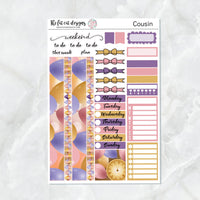 Happy New Year Planner Stickers for the Hobonichi Cousin