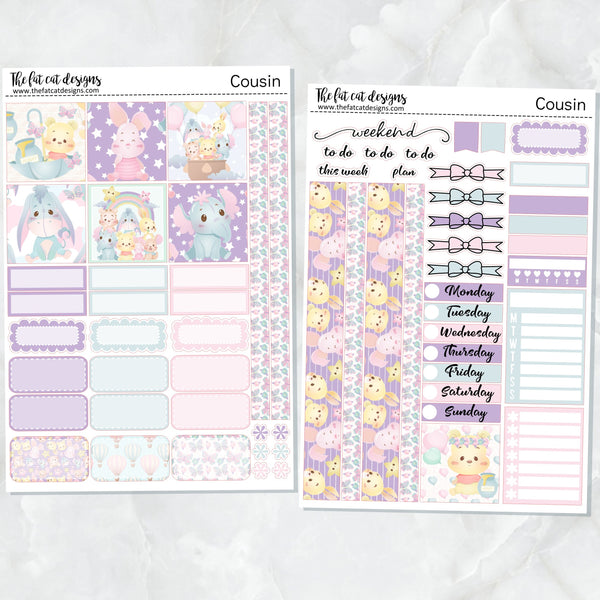 Pooh and Friends Planner Stickers Hobonichi Cousin