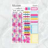 Spring Bunnies Planner Stickers for the Hobonichi Cousin