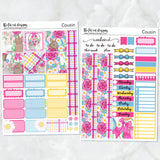 Spring Bunnies Planner Stickers for the Hobonichi Cousin