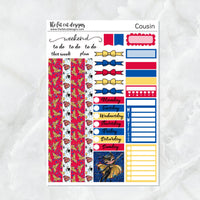 Super Women Heros Planner Stickers for the Hobonichi Cousin