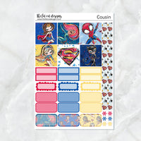 Super Women Heros Planner Stickers for the Hobonichi Cousin