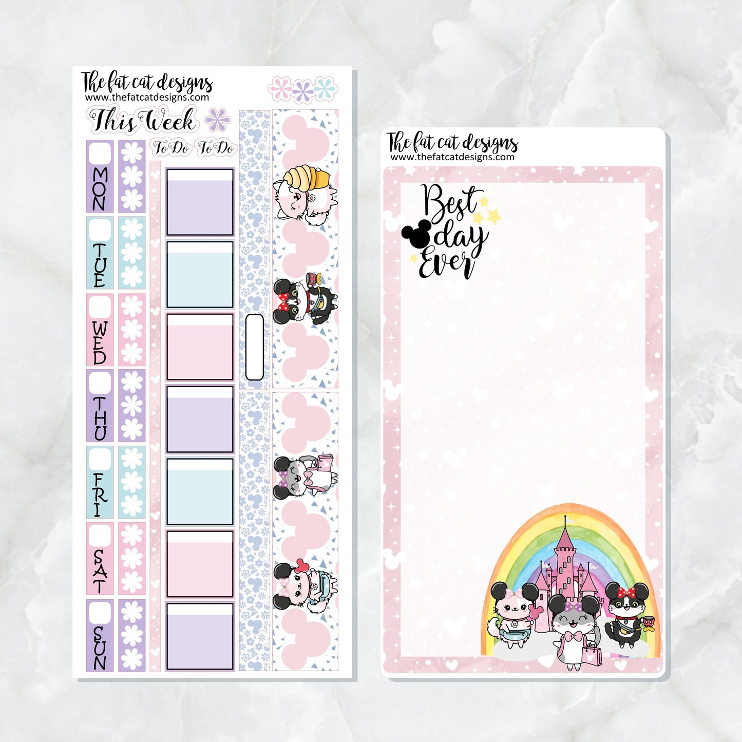 BUNDLE Flora's Magical Day Planner Stickers Hobonichi Weeks