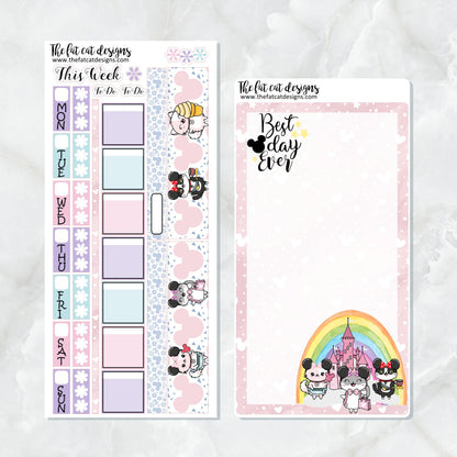 BUNDLE Flora's Magical Day Planner Stickers Hobonichi Weeks