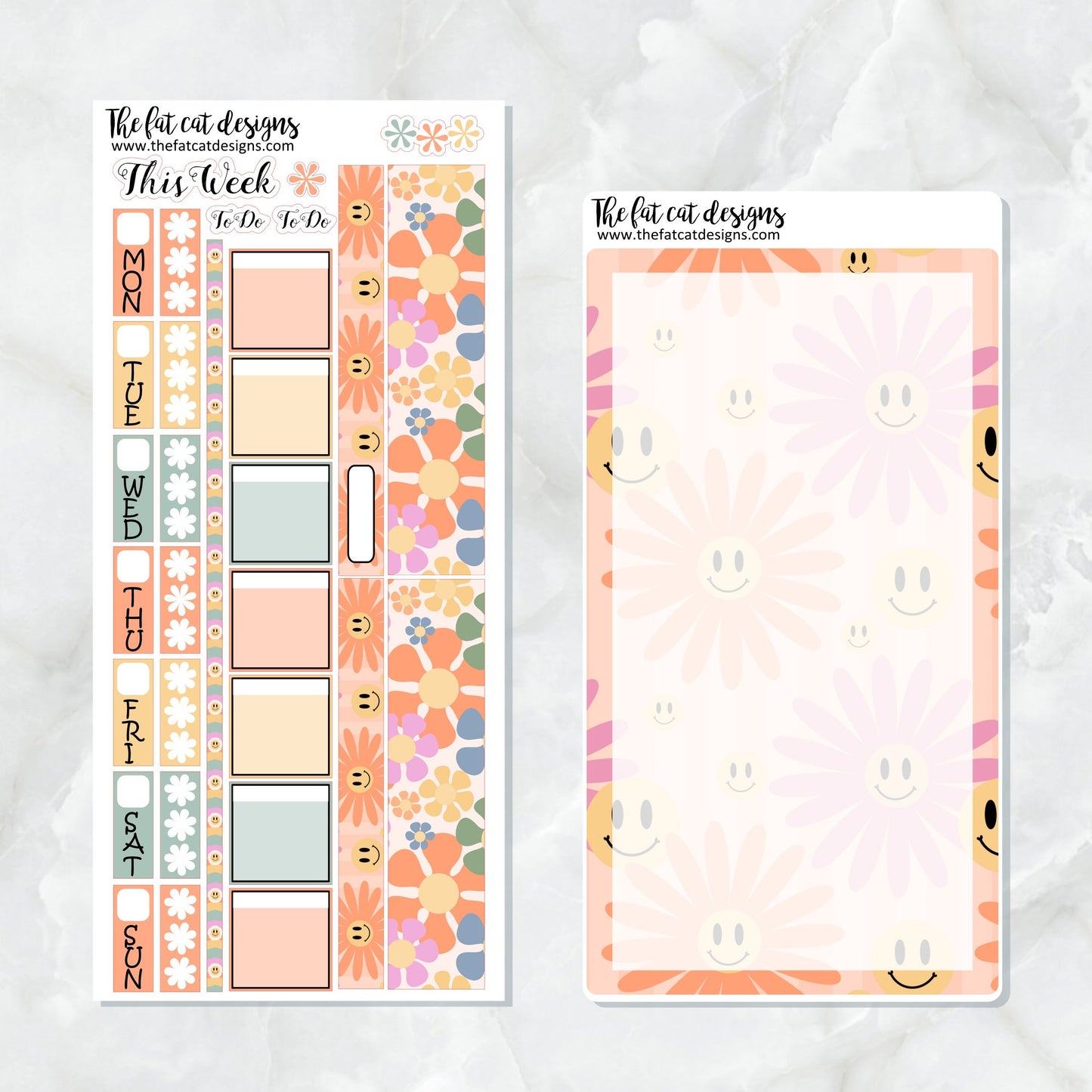 Groovy Days Planner Stickers for the Hobonichi Weeks