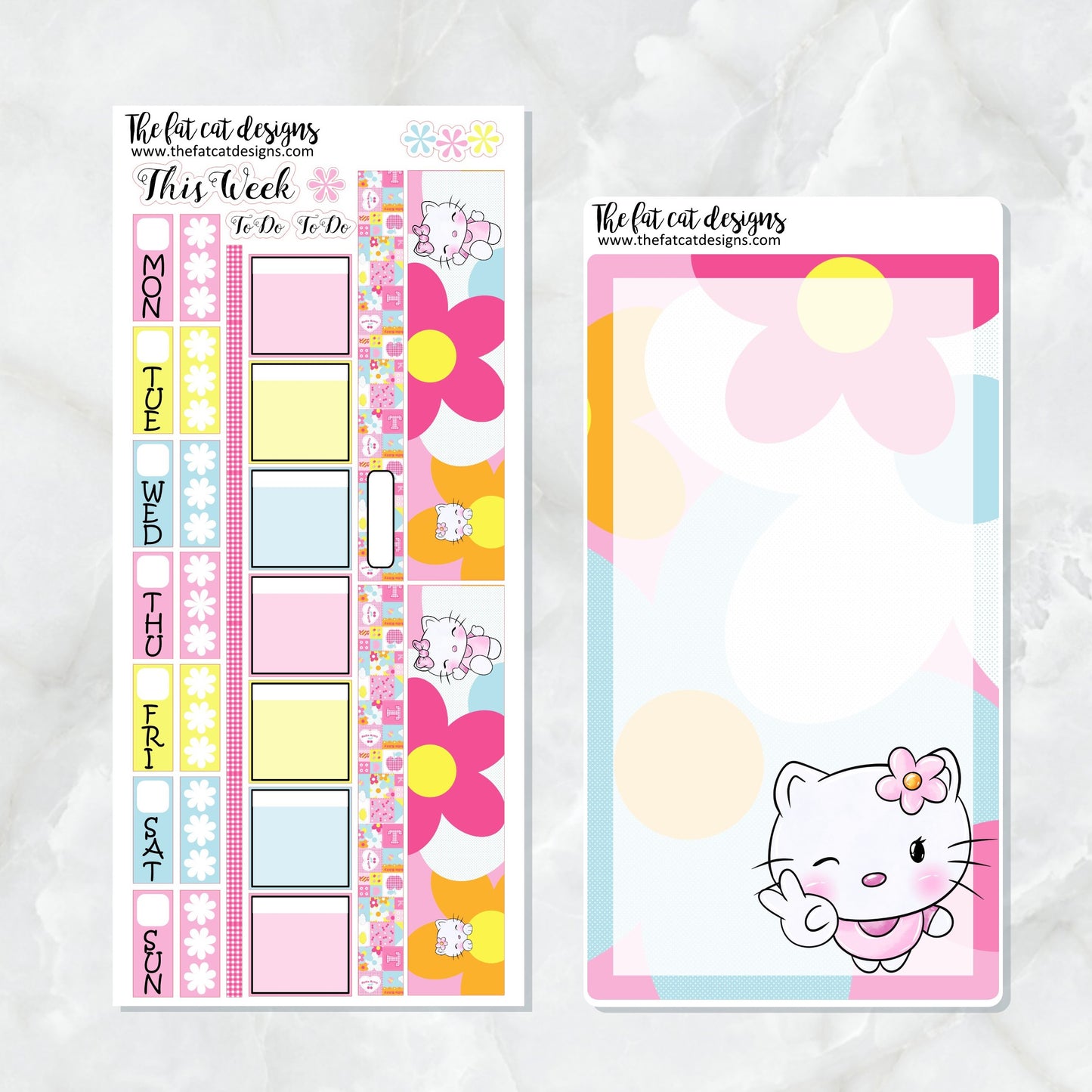 Hello Kitty Planner Stickers for the Hobonichi Weeks