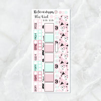 Pink Halloween Ghosts Planner Stickers for the Hobonichi Weeks