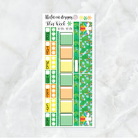 St Patrick's Day Rainbows Planner Stickers for the Hobonichi Weeks