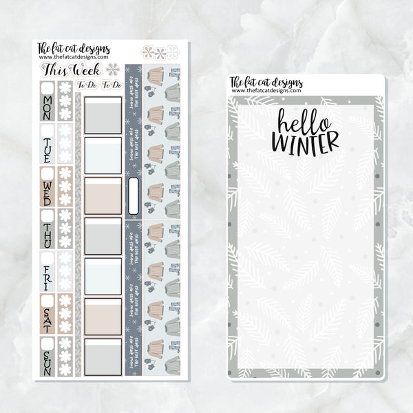 Winter Days Planner Stickers for the Hobonichi Weeks