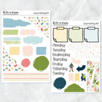 Beautiful Spring Journaling Kit for Hobonichi Bullet Journals Planner Stickers