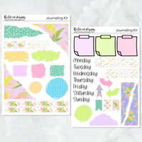 Cute Dinosaurs Journaling Kit for Hobonichi Bullet Journals Planner Stickers