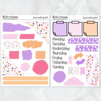 Halloween Pastel Journaling Kit for Hobonichi Bullet Journals Planner Stickers