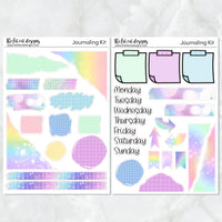 Celebration Pastel Journaling Kit for Hobonichi Bullet Journals Planner Stickers