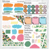 Tropical Vacation Journaling Kit for Hobonichi Bullet Journals Planner Stickers