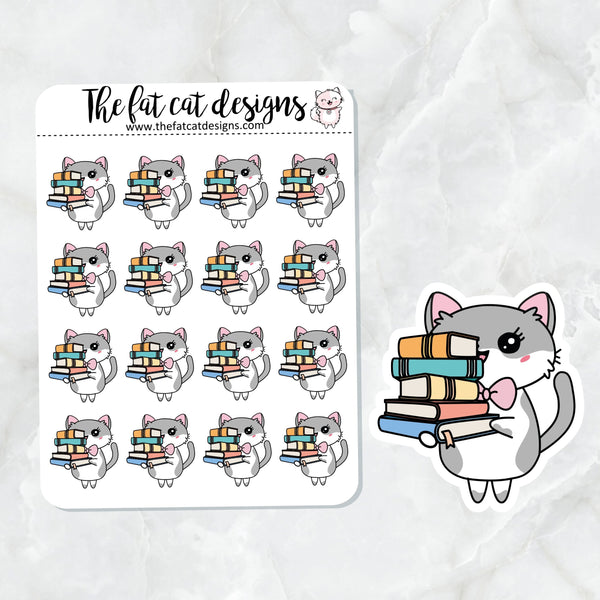 Lily School Books Die Cut and Sticker Sheet Set