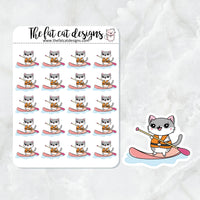 Lily Stand Up Paddle Board SUP Exclusive Cat Die Cut Sticker Sheet