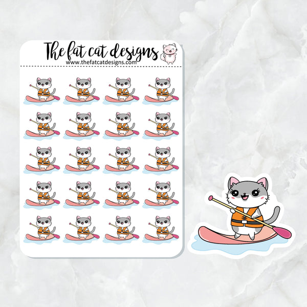 Lily Stand Up Paddle Board SUP Exclusive Cat Die Cut Sticker Sheet