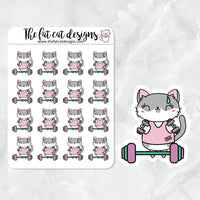 Lily lifts weights Die Cut and Sticker Sheet Set