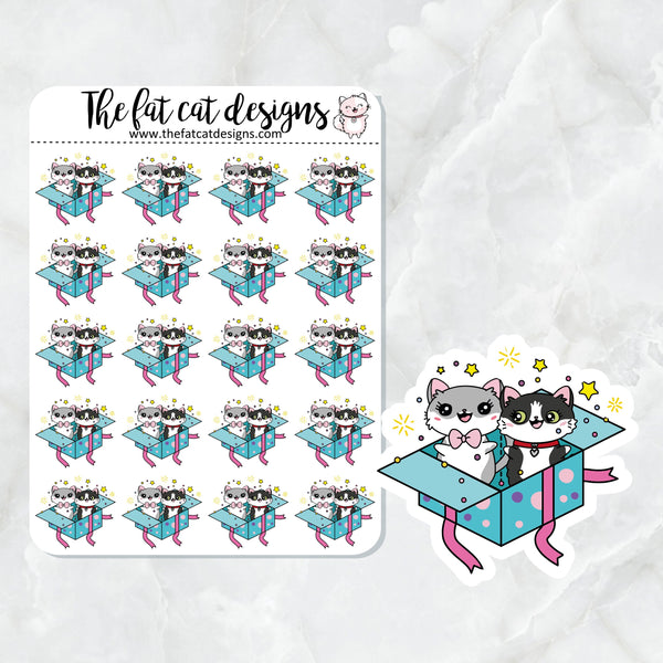 Lily and Bud Love Boxes Birthday Die Cut and Sticker Sheet Set