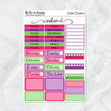 Mandala Rainbow Planner Stickers Standard Weekly Kit