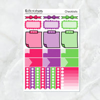 Mandala Rainbow Planner Stickers Standard Weekly Kit
