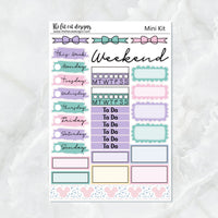 Flora's Magical Day Mini Planner Sticker Kit for the Printpression B6 Erin Condren Travelers Notebooks