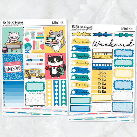 Back to School with Flora Lily and Bud Planner Stickers Mini Kit Printpression B6