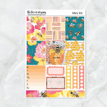 Bee Garden Planner Stickers Mini Kit Printpression B6