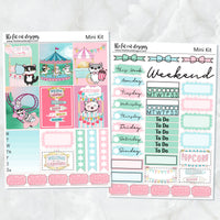 Fun at the Carnival Mini Planner Sticker Kit for the Printpression B6 Erin Condren Travelers Notebooks