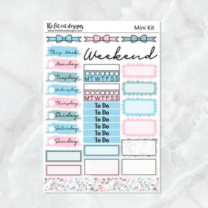 A Day at the Cat Cafe Planner Stickers Mini Kit Printpression B6