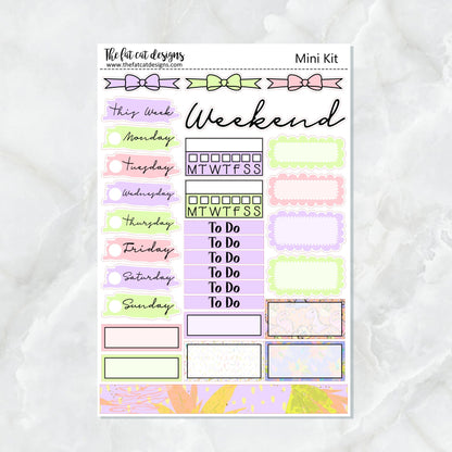 Cute Dinosaurs Mini Planner Sticker Kit for the Printpression B6 Erin Condren Travelers Notebooks