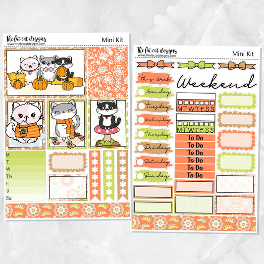 Fall Fun with Flora Lily and Bud Planner Stickers Mini Kit Printpression B6