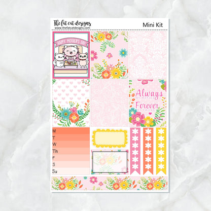 Flora Mother's Day Planner Stickers Mini Kit Printpression B6