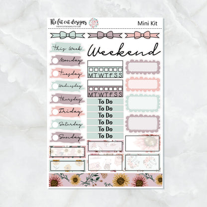 Hello Fall Mini Planner Sticker Kit for the Printpression B6 Travelers Notebooks