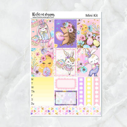 Hoppy Easter Mini Planner Sticker Kit for the Printpression B6 Travelers Notebooks
