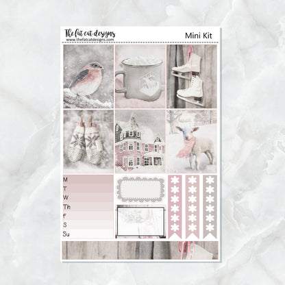 Winter on the Farm Mini Planner Sticker Kit for the Printpression B6 Erin Condren Travelers Notebooks