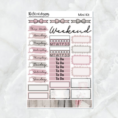 Winter on the Farm Mini Planner Sticker Kit for the Printpression B6 Erin Condren Travelers Notebooks