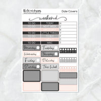 Happy New Year with Flora, Lily and Bud Planner Stickers Standard Weekly Kit