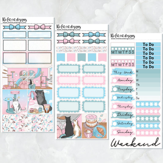 A Day at the Cat Cafe Planner Stickers Printpression Weeks