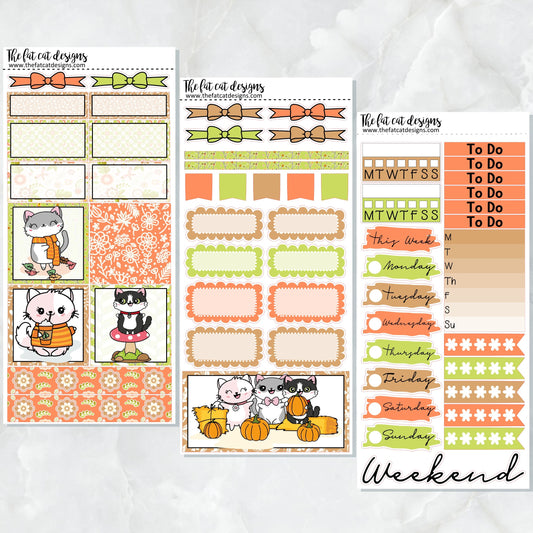Fall Fun with Flora Lily and Bud Planner Stickers Printpression Weeks